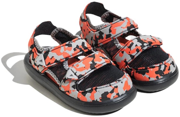 (Toddler) adidas Water Sandals 'Orange Grey' IE0177 Lookbook (Toddler) adidas Water Sandals 'Orange Grey' IE0177