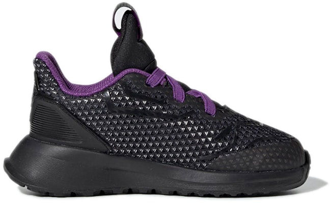 (TD) adidas x Marvel Black Panther RapidaRun 'Hitam Metalik Ungu' Kasut G27552 Order (TD) adidas x Marvel Black Panther RapidaRun 'Hitam Metalik Ungu' Kasut G27552