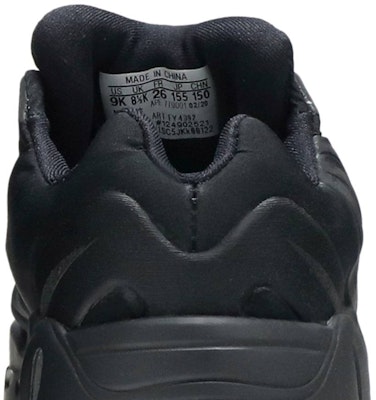 (Toddler) adidas Yeezy Boost 700 MNVN 'Triple Black' FY4392 Sizing (Toddler) adidas Yeezy Boost 700 MNVN 'Triple Black' FY4392