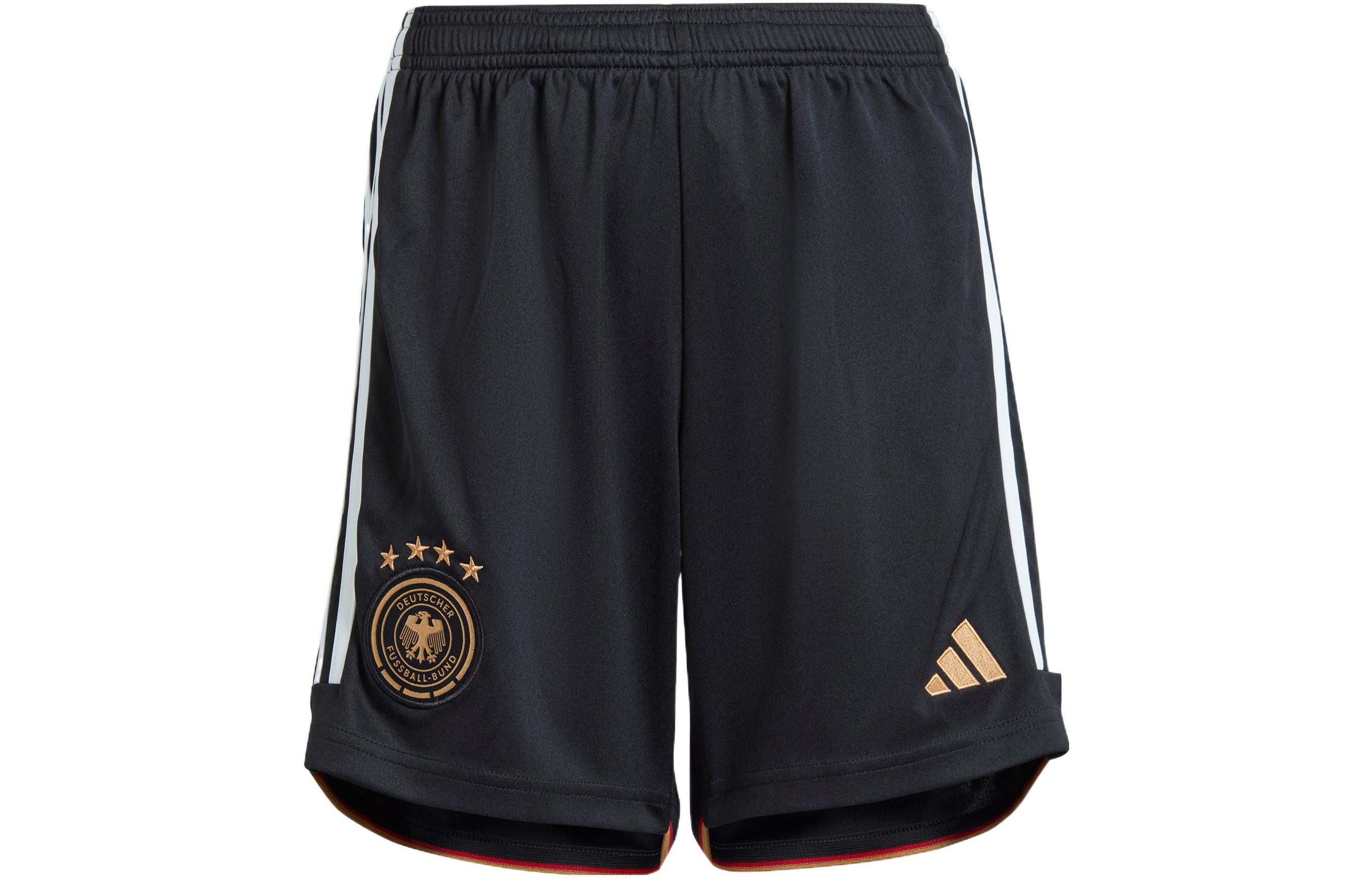 (Toddler) adidas Youth Germany Home Soccer Shorts Black HF1465