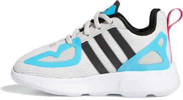 (Toddler) adidas ZX 2K Flux 'White Signal Cyan' FW2379 (Toddler) adidas ZX 2K Flux 'White Signal Cyan' FW2379