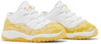 Cheap (幼童) Air Jordan 11 低筒復刻版『黃色蛇皮』 645107-107