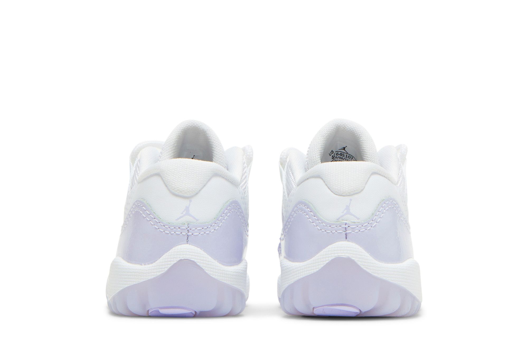 Details for （幼兒版）Air Jordan 11 低筒復刻版 GT '白色純紫' 645107-101
