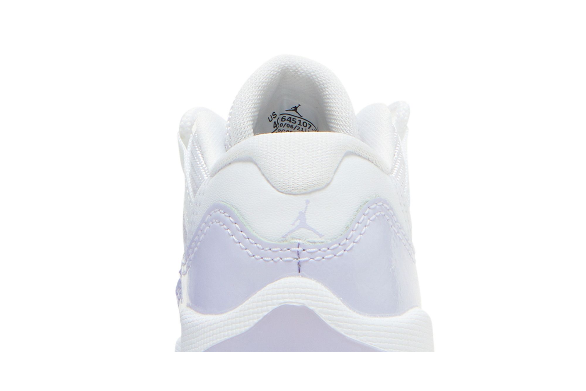 Sizing （幼兒版）Air Jordan 11 低筒復刻版 GT '白色純紫' 645107-101