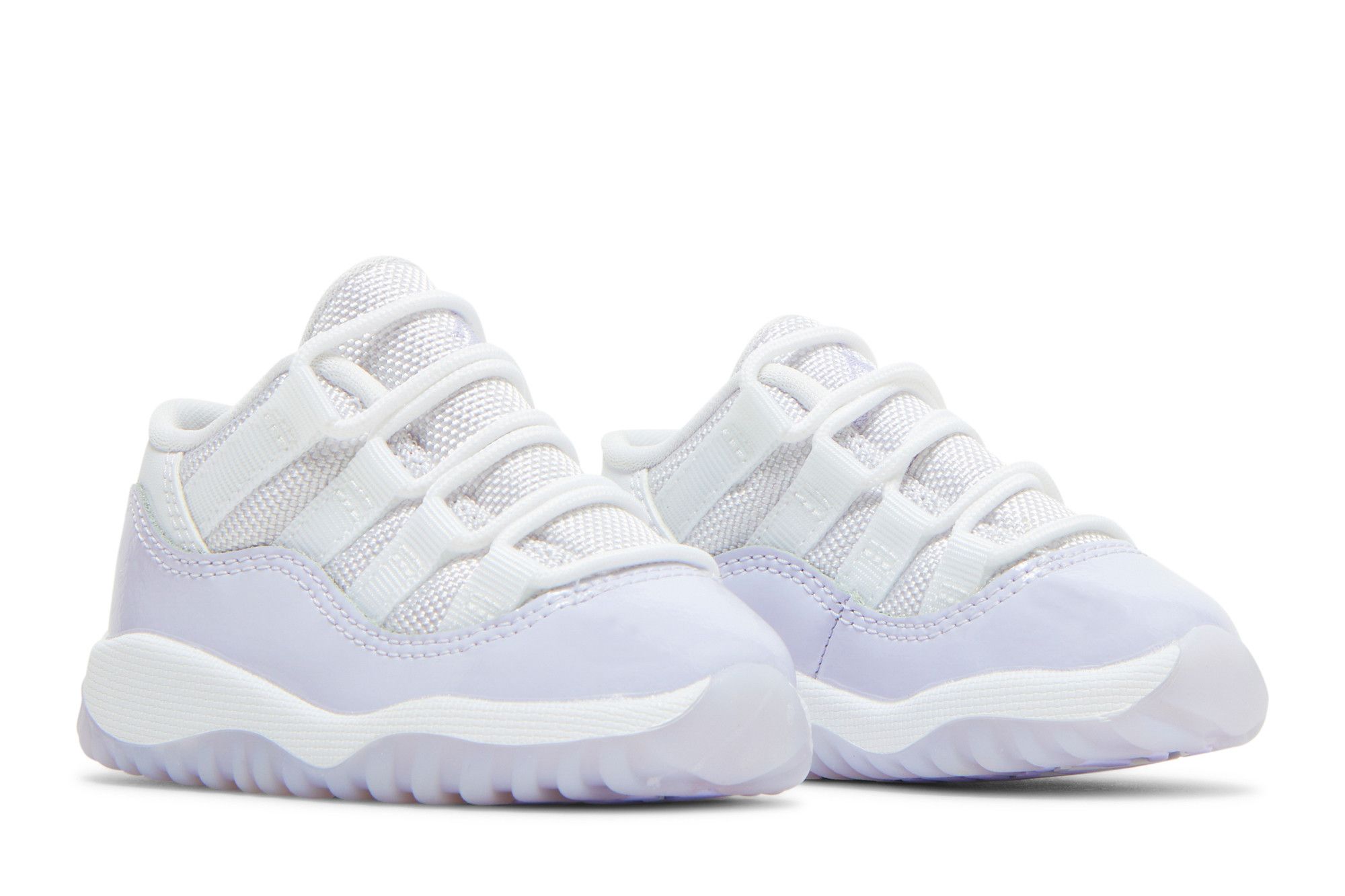 Cheap （幼兒版）Air Jordan 11 低筒復刻版 GT '白色純紫' 645107-101
