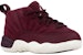 (TD) Air Jordan 12 Retro 'Bordeaux' Lelaki Perempuan Sneakers 850000-617