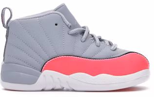 (Toddler) Air Jordan 12 Retro 'Wolf Grey Racer Pink' 819666-060 (Toddler) Air Jordan 12 Retro 'Wolf Grey Racer Pink' 819666-060