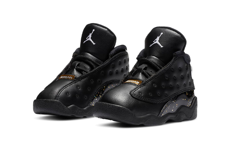 Lookbook (TD) Air Jordan 13 Retro 'Hitam Emas Metalik' DC9442-007