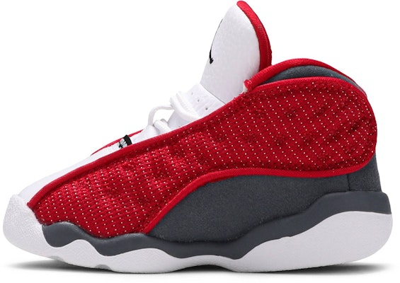 (TD) Air Jordan 13 Retro 'Red Flint' Merah Kelabu 414581-600 Lookbook (TD) Air Jordan 13 Retro 'Red Flint' Merah Kelabu 414581-600