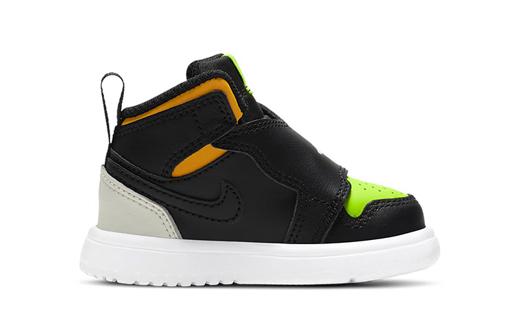 Order TD嬰童 Air Jordan 1 Sky 黑綠橙 魔術貼