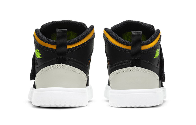 Purchase TD嬰童 Air Jordan 1 Sky 黑綠橙 魔術貼