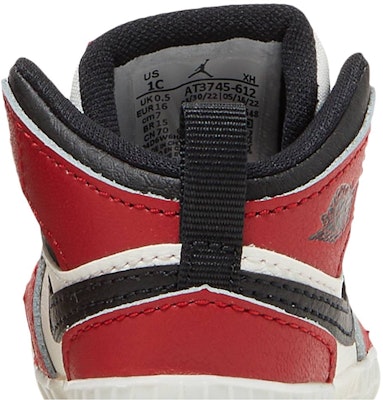 (Toddler) Air Jordan 1 Crib Bootie 'Chicago Lost & Found' AT3745-612 Sizing (Toddler) Air Jordan 1 Crib Bootie 'Chicago Lost & Found' AT3745-612