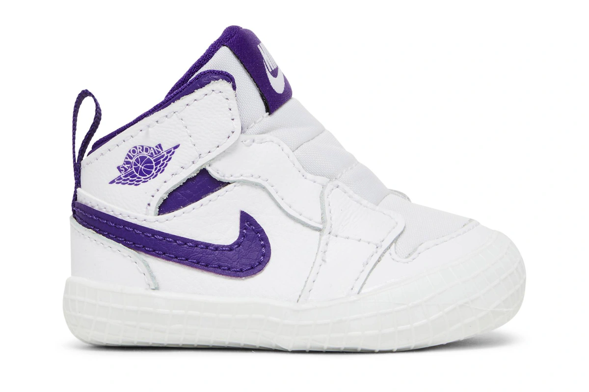 (Toddler) Air Jordan 1 Crib Bootie 'Court Purple'