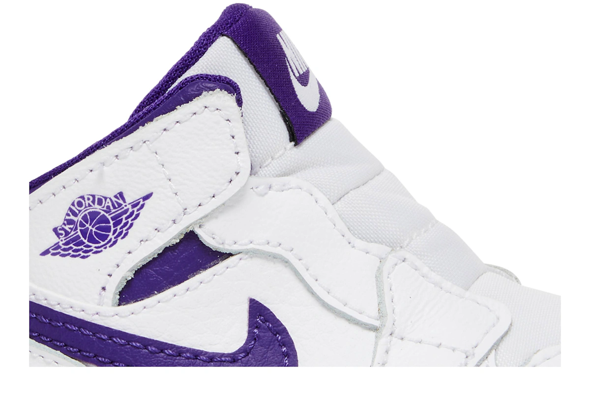 (Toddler) Air Jordan 1 Crib Bootie 'Court Purple'