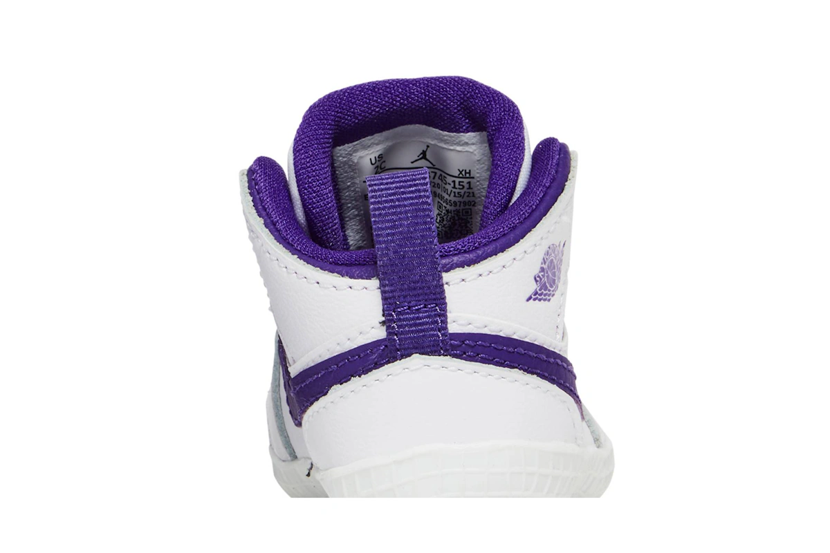 (Toddler) Air Jordan 1 Crib Bootie 'Court Purple'