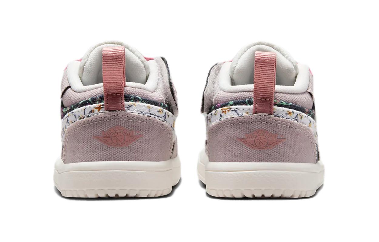 Lookbook 嬰兒 Jordan Air Jordan 1 Alt Se 舒適百搭 防滑耐磨 低筒 學步鞋 粉白