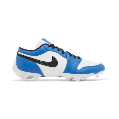 Jordan 1 Low Cleat 'White Black Royal'