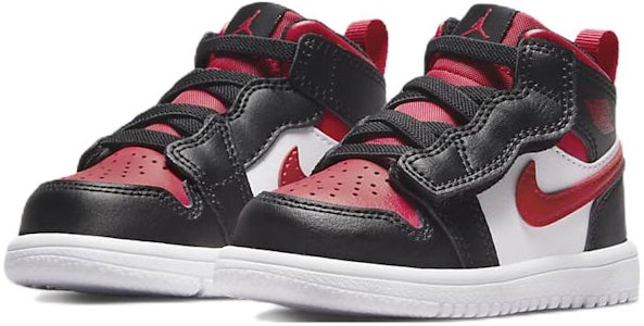 (TD) Air Jordan 1 Mid 'Alternate Bred Toe' Sepatu Basket Pria AR6352-079 Lookbook (TD) Air Jordan 1 Mid 'Alternate Bred Toe' Sepatu Basket Pria AR6352-079