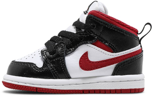 (TD) Air Jordan 1 Mid 'Hitam Gym Merah' 640735-122 Lookbook (TD) Air Jordan 1 Mid 'Hitam Gym Merah' 640735-122