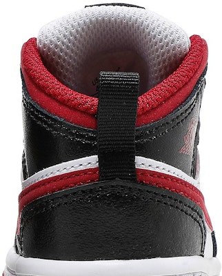 (TD) Air Jordan 1 Mid 'Hitam Gym Merah' 640735-122 Sizing (TD) Air Jordan 1 Mid 'Hitam Gym Merah' 640735-122