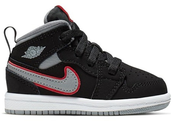 (幼童) Air Jordan 1 中筒鞋「黑色粒子灰」640735-060 Order (幼童) Air Jordan 1 中筒鞋「黑色粒子灰」640735-060