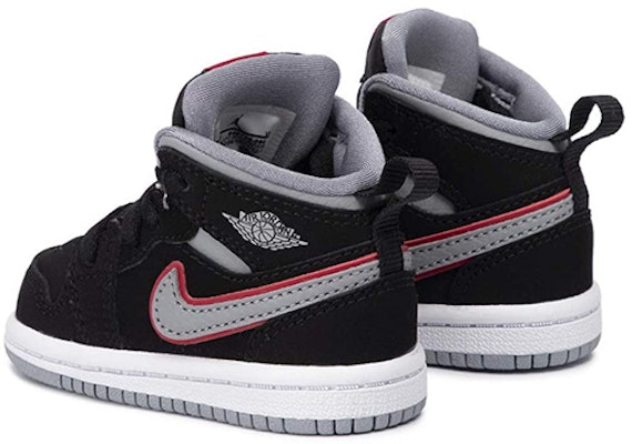 (幼童) Air Jordan 1 中筒鞋「黑色粒子灰」640735-060 Shop (幼童) Air Jordan 1 中筒鞋「黑色粒子灰」640735-060