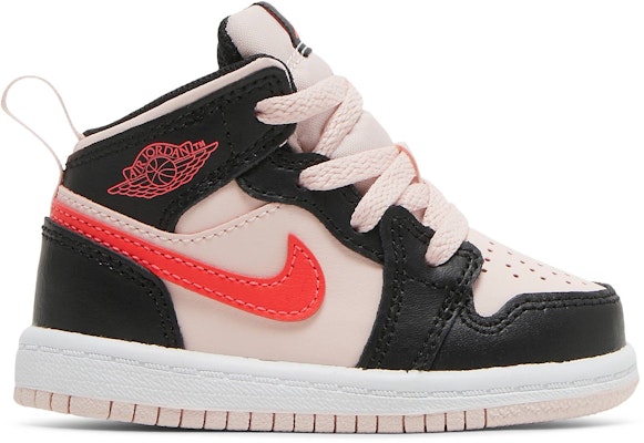 (Toddler) Air Jordan 1 Mid 'Black Pink Crimson' 640735-604 Buy (Toddler) Air Jordan 1 Mid 'Black Pink Crimson' 640735-604