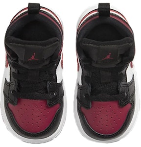 (TD) Air Jordan 1 Mid 'Bred Toe' Lelaki 640735-066 Lookbook (TD) Air Jordan 1 Mid 'Bred Toe' Lelaki 640735-066