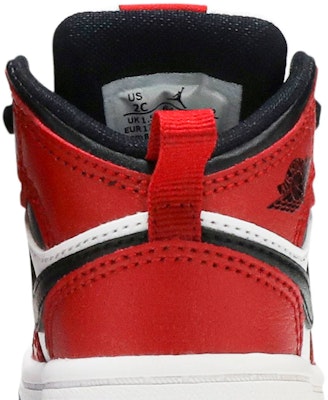 (TD) 에어 조던 1 미드 '시카고 블랙 토' 640735-069 Sizing (TD) 에어 조던 1 미드 '시카고 블랙 토' 640735-069