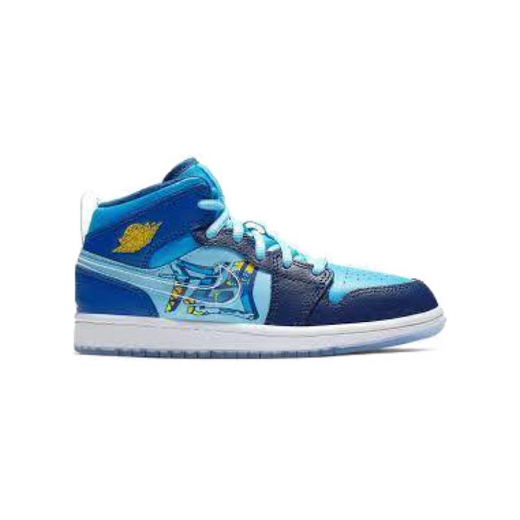 Order (TD) Air Jordan 1 Mid 'Fly' Pria/Wanita Sneakers BV8175-400