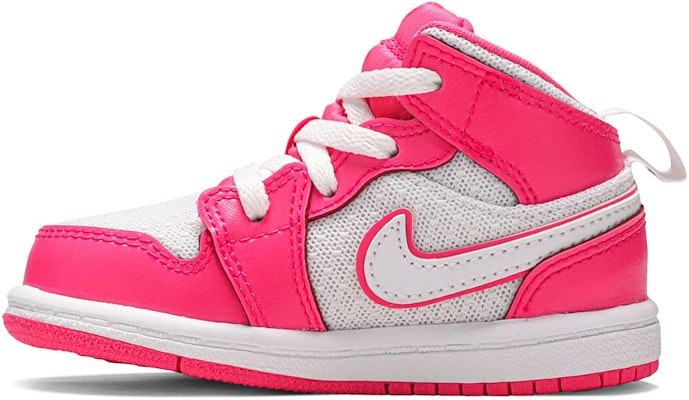 (TD) Air Jordan 1 Mid 'Hyper Pink' Sepatu wanita 644507-611 Lookbook (TD) Air Jordan 1 Mid 'Hyper Pink' Sepatu wanita 644507-611