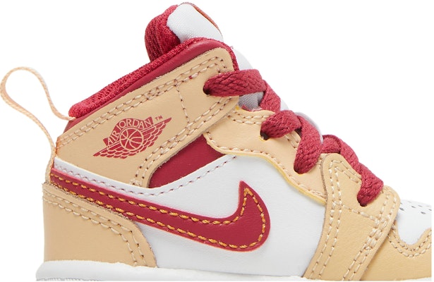 (TD) Air Jordan 1 Mid 'Light Curry Cardinal Red' Lelaki Wanita Sneakers 640735-201 Order (TD) Air Jordan 1 Mid 'Light Curry Cardinal Red' Lelaki Wanita Sneakers 640735-201