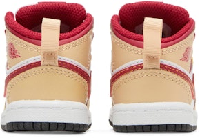 (TD) Air Jordan 1 Mid 'Curry Claro Rojo Cardenal' 640735-201 Details for (TD) Air Jordan 1 Mid 'Curry Claro Rojo Cardenal' 640735-201