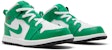 (TD) Air Jordan 1 Mid 'Lucky Green' Hijau Bertuah DQ8425-301