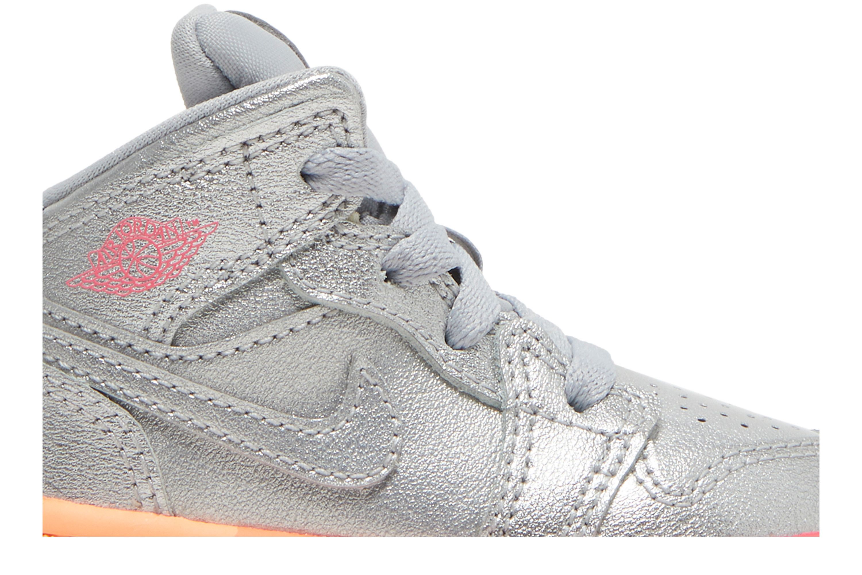 Order (TD) Air Jordan 1 中帮 '金属银粉红绯红' 644507-006