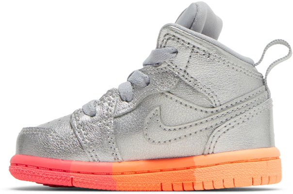 (TD) Air Jordan 1 中帮 '金属银粉红绯红' 644507-006 Lookbook (TD) Air Jordan 1 中帮 '金属银粉红绯红' 644507-006
