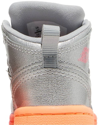 (TD) Air Jordan 1 Mid 'Perak Metalik Merah Jambu Crimson' 644507-006 Sizing (TD) Air Jordan 1 Mid 'Perak Metalik Merah Jambu Crimson' 644507-006