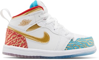 (Toddler) Air Jordan 1 Mid 'NC to Chi' FB2211-100 (Toddler) Air Jordan 1 Mid 'NC to Chi' FB2211-100