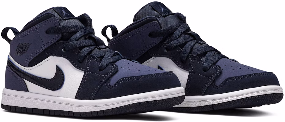 Toddler Air Jordan 1 Mid Obsidian Sanded Purple 640735 445