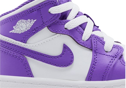 嬰兒 Jordan Air Jordan 1 舒適簡約 防滑耐磨 學步鞋 白紫色 Order 嬰兒 Jordan Air Jordan 1 舒適簡約 防滑耐磨 學步鞋 白紫色