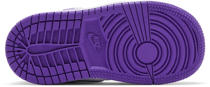 嬰兒 Jordan Air Jordan 1 舒適簡約 防滑耐磨 學步鞋 白紫色 Shop 嬰兒 Jordan Air Jordan 1 舒適簡約 防滑耐磨 學步鞋 白紫色