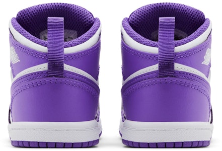嬰兒 Jordan Air Jordan 1 舒適簡約 防滑耐磨 學步鞋 白紫色 Details for 嬰兒 Jordan Air Jordan 1 舒適簡約 防滑耐磨 學步鞋 白紫色