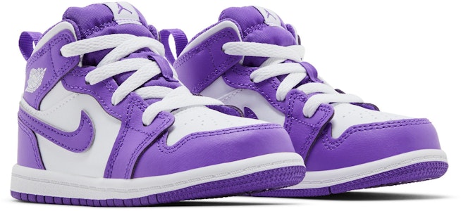 嬰兒 Jordan Air Jordan 1 舒適簡約 防滑耐磨 學步鞋 白紫色 Cheap 嬰兒 Jordan Air Jordan 1 舒適簡約 防滑耐磨 學步鞋 白紫色