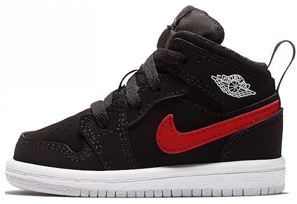 (Toddler) Air Jordan 1 Mid 'Red Blue Swoosh' 640735-065 Buy (Toddler) Air Jordan 1 Mid 'Red Blue Swoosh' 640735-065