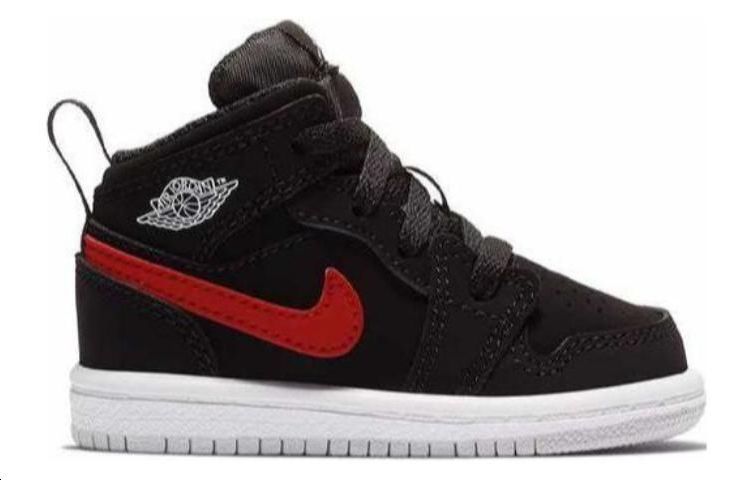 Order (TD) Air Jordan 1 Mid 'Merah Biru Swoosh' 640735-065