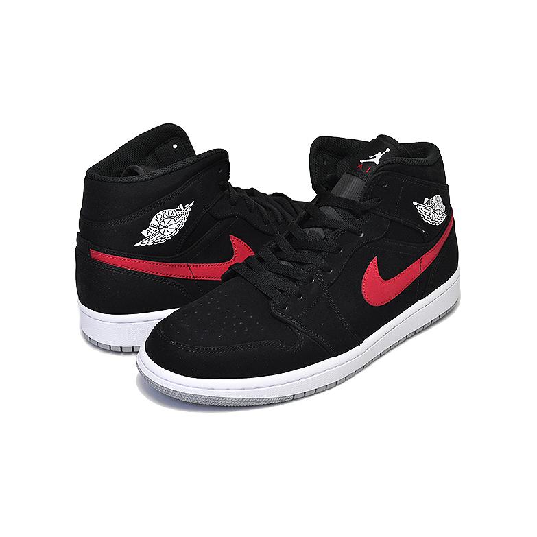 Shop (TD) Air Jordan 1 Mid 'Merah Biru Swoosh' 640735-065