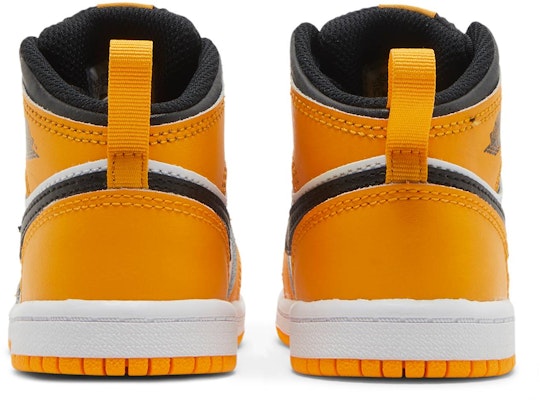 (TD) Air Jordan 1 Mid 'Kuning Terbalik Toe' 640735-701 Details for (TD) Air Jordan 1 Mid 'Kuning Terbalik Toe' 640735-701