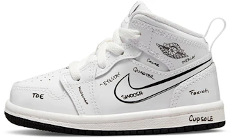 (Toddler) Air Jordan 1 Mid 'Schematic' DQ1865-100 (Toddler) Air Jordan 1 Mid 'Schematic' DQ1865-100