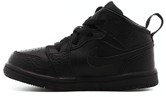 (Toddler) Air Jordan 1 Mid 'Triple Black' 640735-090 (Toddler) Air Jordan 1 Mid 'Triple Black' 640735-090