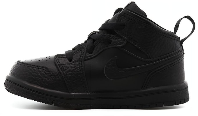 (Toddler) Air Jordan 1 Mid 'Triple Black' 640735-090 Buy (Toddler) Air Jordan 1 Mid 'Triple Black' 640735-090